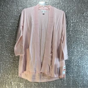 Charter Club Knit Sweater Cardigan Misty Pink Rayon Nylon XS NWT